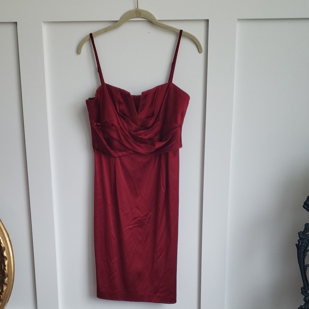 Donna Ricco Burgundy Dress
